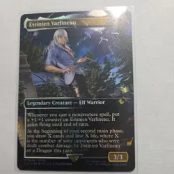 Estinien Varlineau MTG (Borderless) (Chocobo Track Foil) Final Fantasy 0474 Rare - Image 1
