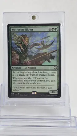 Magic: The Gathering Wolverine Riders Rare Green Creature Commander Kaldheim - Image 1