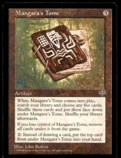 MTG Mangara's Tome LP Light Play Mirage [4851] - Image 1