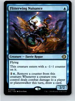 Magic the Gathering Flitterwing Nuisance Lorwyn Eclipsed MTG Free Shipping! - Image 1