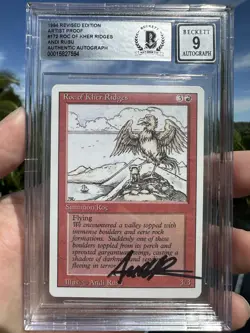 ROC OF KHER RIDGES, ARTIST PROOF, REVISED, 1994 MTG, ANDI RUSU, BAS 9! - Image 1