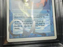 LORD OF ATLANTIS, ARTIST PROOF, REVISED, 1994 MTG, MELISSA BENSON, BAS 10!! - Image 5