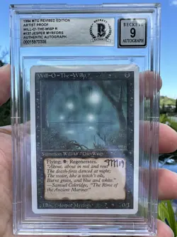 WILL-O'-THE-WISP, ARTIST PROOF, REVISED, 1994 MTG, JESPER MYRFORS, BAS 9 - Image 1