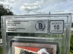 MIRROR UNIVERSE, ARTIST PROOF, LEGENDS, 1994 MTG, PHIL FOGLIO, ONLY 100 PRINTED! - Image 3