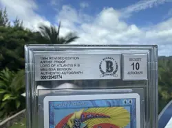 LORD OF ATLANTIS, ARTIST PROOF, REVISED, 1994 MTG, MELISSA BENSON, BAS 10! - Image 3