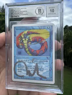 LORD OF ATLANTIS, ARTIST PROOF, REVISED, 1994 MTG, MELISSA BENSON, BAS 10! - Image 5