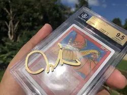 SHIVAN DRAGON, REVISED ED, 1994 MTG, BGS 9.5, GEM MINT, MELISSA BENSON SIGNED! - Image 4