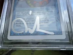 LORD OF ATLANTIS, ARTIST PROOF, REVISED, 1994 MTG, MELISSA BENSON, BAS 10! - Image 4