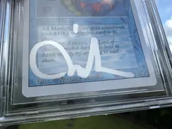 LORD OF ATLANTIS, ARTIST PROOF, REVISED, 1994 MTG, MELISSA BENSON, BAS 10! - Image 5