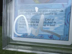 LORD OF ATLANTIS, ARTIST PROOF, REVISED, 1994 MTG, MELISSA BENSON, BAS 10!! - Image 4