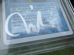 LORD OF ATLANTIS, ARTIST PROOF, REVISED, 1994 MTG, MELISSA BENSON, BAS 10!! - Image 5