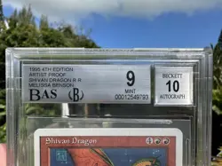 SHIVAN DRAGON, ARTIST PROOF, 4TH ENGLISH, 1995 MTG, MELISSA BENSON, 50 PRINTED! - Image 3