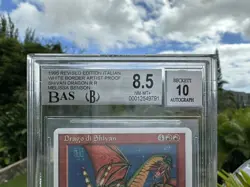 SHIVAN DRAGON, ARTIST PROOF, 4TH EDITION, ITALIAN, 1995 MTG, MELISSA BENSON - Image 3