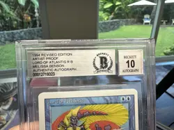LORD OF ATLANTIS, ARTIST PROOF, REVISED, 1994 MTG, MELISSA BENSON, BAS 10! - Image 4