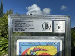 LORD OF ATLANTIS, ARTIST PROOF, REVISED, 1994 MTG, MELISSA BENSON, BAS 10, XMAS! - Image 3