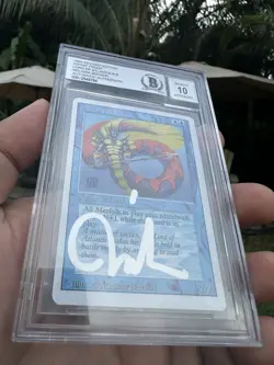 LORD OF ATLANTIS, ARTIST PROOF, REVISED, 1994 MTG, MELISSA BENSON, BAS 10!! - Image 2