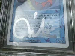 LORD OF ATLANTIS, ARTIST PROOF, REVISED, 1994 MTG, MELISSA BENSON, BAS 10!! - Image 4