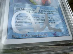 LORD OF ATLANTIS, ARTIST PROOF, REVISED, 1994 MTG, MELISSA BENSON, BAS 10!! - Image 5