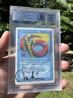 LORD OF ATLANTIS, ARTIST PROOF, REVISED, 1994 MTG, MELISSA BENSON, BAS 10!! - Image 5