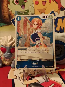 One Piece OP-09 Emperors In The New World English Nami OP09-050 R Foil NM - Image 1