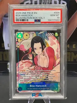 2025 One Piece English ST17-004 Boa Hancock Illustation Box Vol. 1 PSA 10 GEM MT - Image 1