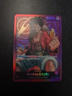 Monkey D. Luffy Leader Foil Pre-Errata - One Piece TCG ST01-001 English - Image 2
