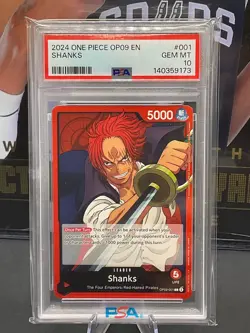 2024 One Piece English OP09-001 Shanks PSA 10 GEM MINT - Image 1