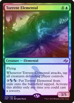 Torrent Elemental FOIL Fate Reforged HEAVILY PLD Blue Mythic Rare CARD ABUGames - Image 1