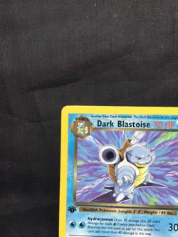Pokemon Cards: Team Rocket 1st Edition Rare: Dark Blastoise 20/82 - Image 2