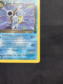 Pokemon Cards: Team Rocket 1st Edition Rare: Dark Blastoise 20/82 - Image 4