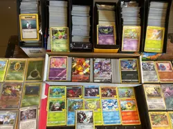 Huge 1000+ Pokemon Card Lot Full Art, Holo Rare, Vintage, Error Card - Image 1