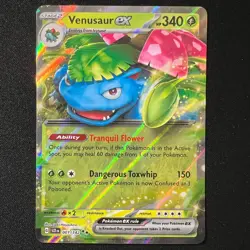 Venusaur ex 1/142 – Stellar Crown Holofoil Double Rare Pokemon Cards TCG LP+/NM - Image 1