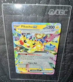 Pikachu GX Pokemon Card - Resolute Heart Ability, Topaz Bolt Attack - Image 5