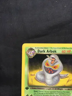 Pokemon Cards: Team Rocket 1st Edition Rare: Dark Arbok 19/82 - Image 2