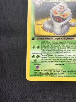 Pokemon Cards: Team Rocket 1st Edition Rare: Dark Arbok 19/82 - Image 5