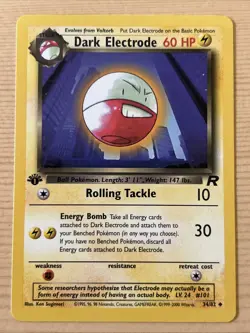 Pokemon Dark Electrode 1st First Edition Team Rocket Card - Image 1