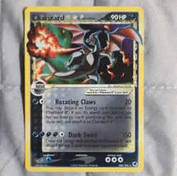 Pokemon Charizard Gold Star Delta Species EX Dragon Frontiers 100/101 2006 Card - Image 1