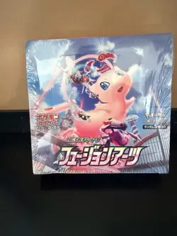 Pokemon TCG Fusion Arts Japanese Booster Box Mew 2021 Trading Card Game - Image 1