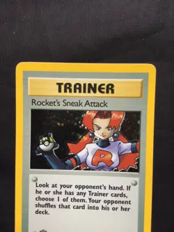 Pokemon Cards: Team Rocket 1st Edition Rare Holo: Rocket's Sneak Attack 16/82 - Image 2