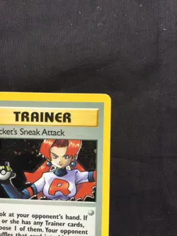 Pokemon Cards: Team Rocket 1st Edition Rare Holo: Rocket's Sneak Attack 16/82 - Image 4