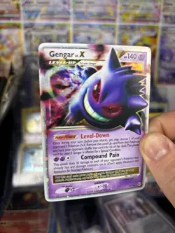 Pokemon Gengar TCG LV.X Platinum Arceus Holo Ultra Rare Card 97/99 WITH SWIRL - Image 2