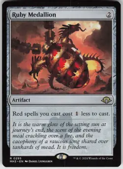 MTG Ruby Medallion Normal NM Modern Horizons 3 Magic 295 - Image 1