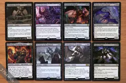 Lot of 8 Rare Black Demon Creatures *NM* Magic Commander Group MTG EDH Set - Image 1