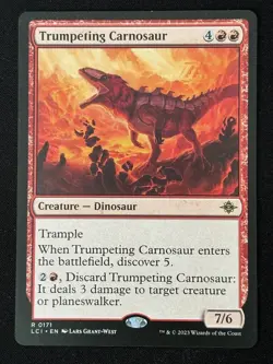 1x MTG Trumpeting Carnosaur - The Lost Caverns of Ixalan (LCI) #171 - Magic - Image 1
