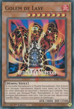 Yu-Gi-Oh! Golem de Lave : SR RA01-FR001 - Image 1