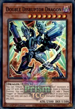 Double Disruptor Dragon Super Rare #BODE-EN002 Yugioh NM Super Rare - Image 1