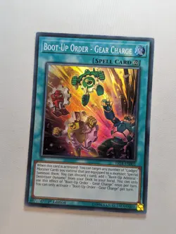 Boot-Up Order - Gear Charge - FIGA-EN003 - Super Rare 1st Edition Yugioh VLP - Image 1