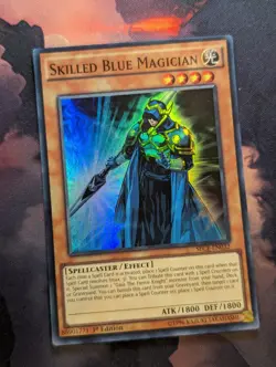 Yugioh Skilled Blue Magician SECE-EN032 Super Rare LP - Image 1