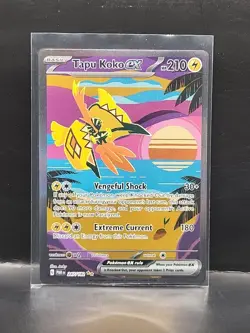 Tapu Koko ex - 247/182 - Pokemon Paradox Rift Special Illustration Rare Card NM - Image 1