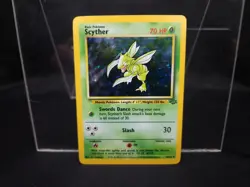 Scyther 10/64 Jungle Pokemon Card Holo Rare Unlimited Moderately Played MP - Image 1